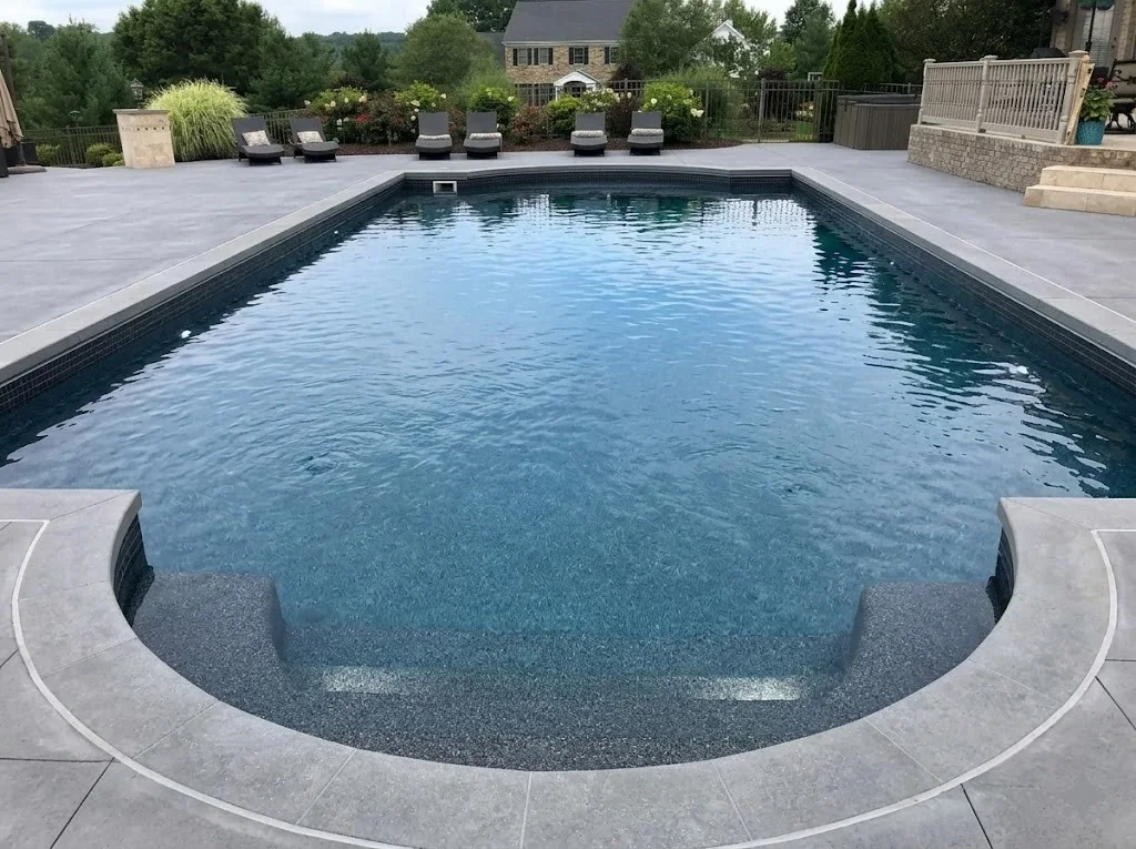 Backyard after pool render concept