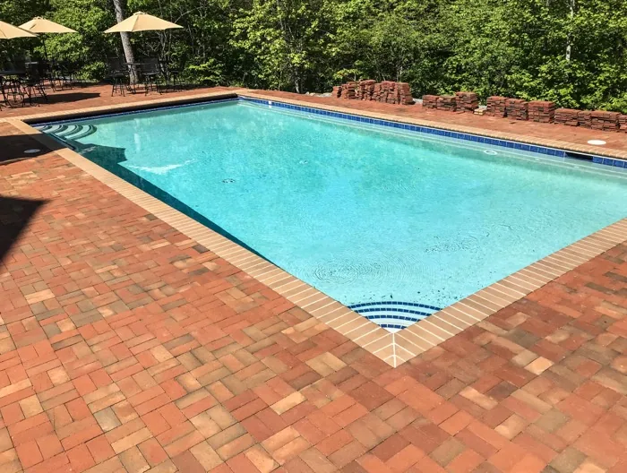 Existing pool before remodel render